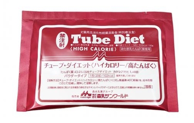 【バラ：１包】『チューブダイエット ハイカロリー/高たんぱく (20g) &times;１包』【赤色】犬猫用【犬猫用高消化性経腸流動食】 【森乳サンワールド】 (チューブ ダイエット)(C)