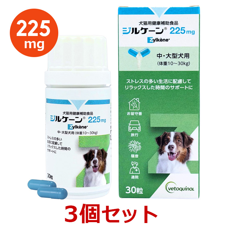 当日出荷】【3個セット】【ジルケーン 225mg (30粒)×3個】【賞味期限