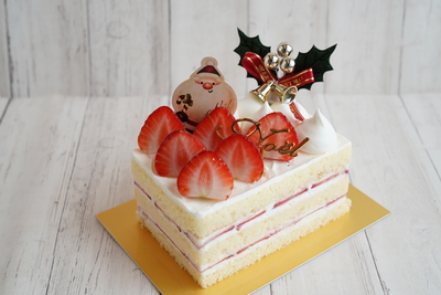 【店頭受取】Xmas　なかよしノエル　～いちご日和～　12cm×６cm
