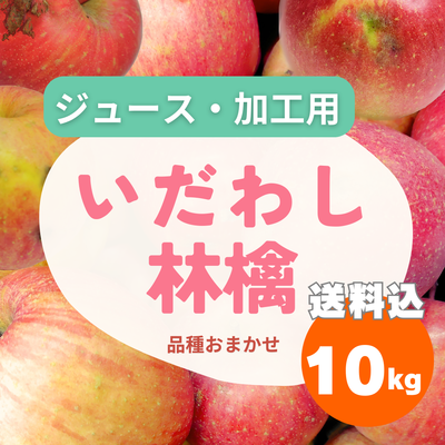 ジュース用・いだわしりんご１０ｋｇ【お徳用】
