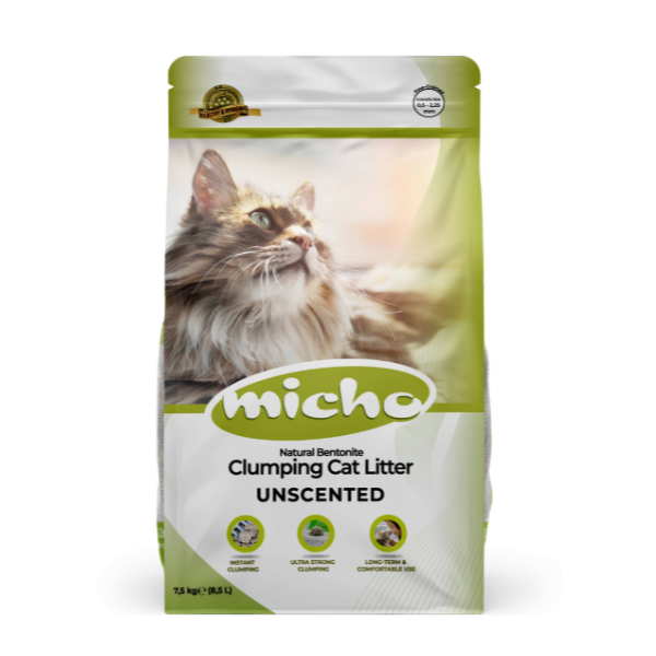 ミーチョ Micho 猫用トイレ砂 ベントナイト 無香料 細かめ 7.5kg
