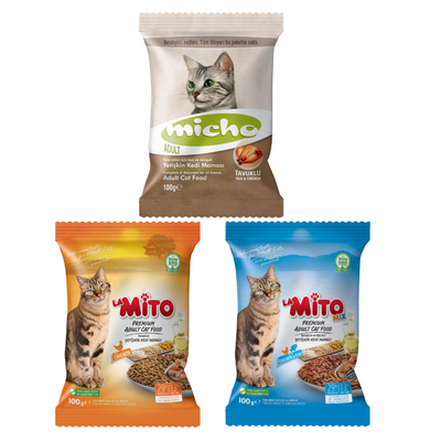 ラ・ミト＆ミーチョ 成猫用ドライフード お試し2種セット【送料無料】【総合栄養食/プレミアムキャットフード】