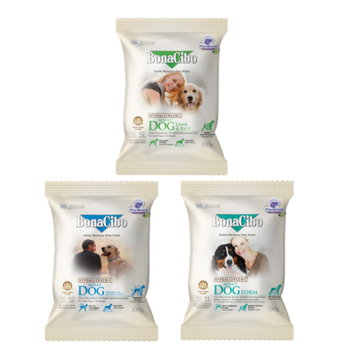 ボナシーボ 成犬用ドライフード お試し3種セット【送料無料】【総合栄養食/スーパープレミアムドッグフード】