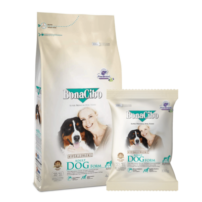 ボナシーボ 成犬用ドライフード チキン・アンチョビ＆ライス (低カロリー)  4kg / 100g【総合栄養食/スーパープレミアムドッグフード】