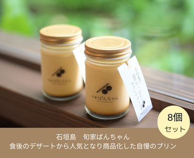 石垣島の卵がたっぷりやさしいプリン8個セット