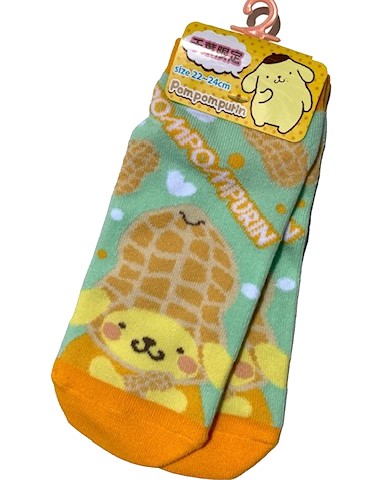 千葉限定　サンリオキャラクターズ　靴下（落花生・ポムポムプリン）