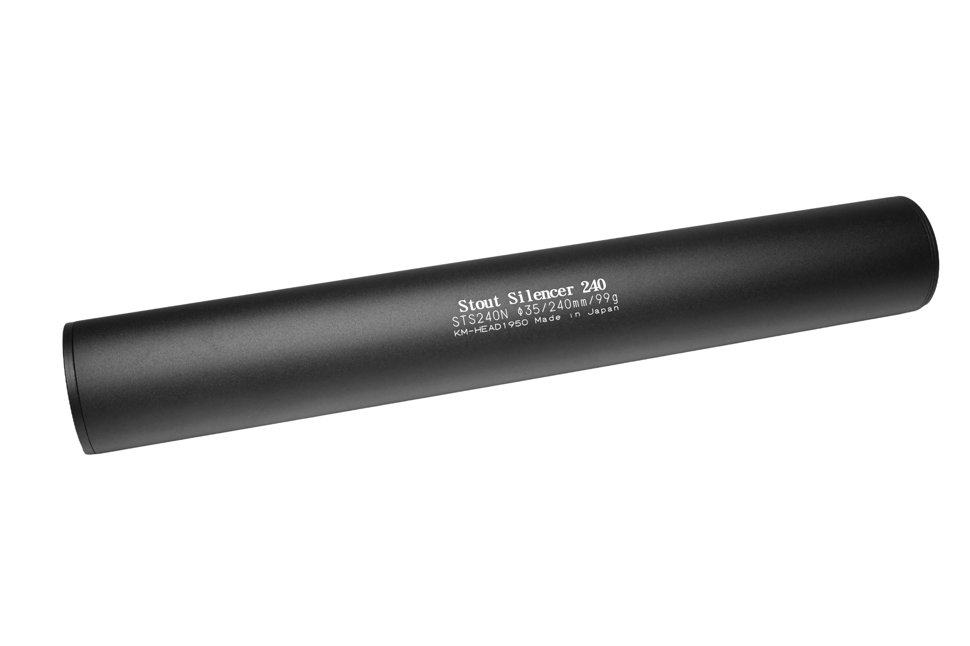 汎用 M14ネジ正逆対応 35スタウトサイレンサー 240【STS240N