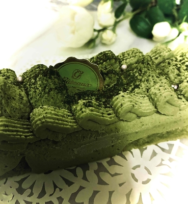 宇治抹茶のアイスムースケーキ