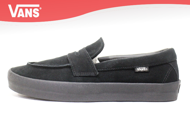 VANS SKATE LOAFER suede BLACK/BLACK | アクションブルーチップ