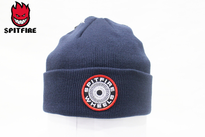SPITFIRE CLASSIC '87 SWIRL PATCH CUFF BEANIE NAVY