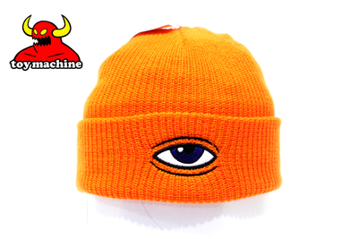 TOY MACHINE CECT EYE DOCK BEANIE ORANGE