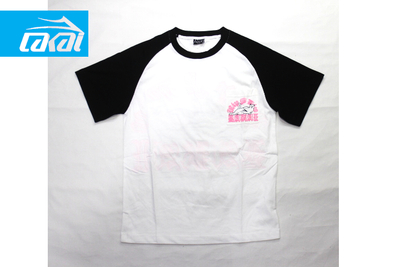 LAKAI X RIPNDIP RAGLAN TEE WHITE/BLACK