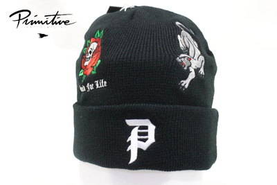 PRIMITIVE OUTSIDER BEANIE BLACK