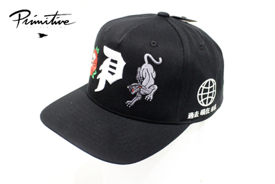 PRIMITIVE OUTSIDER A-FRAME SNAPBACK BLACK