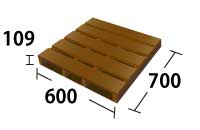 木製パレット 100×100cm 2枚 木製パレット2【700×600×109】 | デカダンSHOP