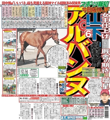 12月14日付スポーツ報知大阪本社版（32ページ)