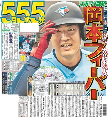 5月7日付スポーツ報知大阪本社版(20ページ)