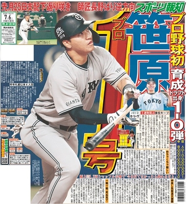 7月6日付スポーツ報知大阪本社版（22ページ）