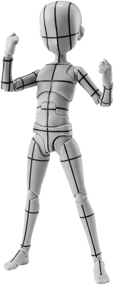 S.H.Figuarts ボディくん -杉森建- Edition -ワイヤーフレーム-(Gray Color Ver.) 