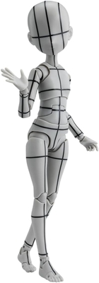 S.H.Figuarts ボディちゃん -杉森建- Edition -ワイヤーフレーム-(Gray Color Ver.) 