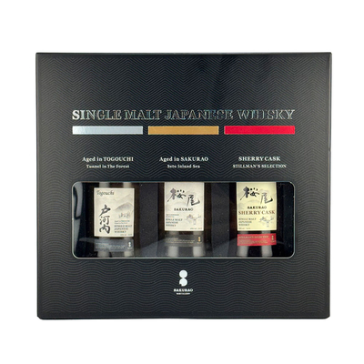 桜尾 戸河内 シングルモルト ウイスキー 飲み比べ 50ml&times;3本セット ミニボトル