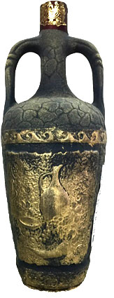 1円～◆古酒◆ドリューズ シェヴォー レジ 陶器ボトル 500ml/972g 40% コニャック DE LUZE grenadier k17 〈世界最古のガラス技法〉で作られた手作りガラス酒器 「パート