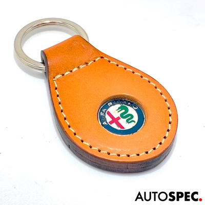 Alfa Romeo エンブレム レザーキーリング