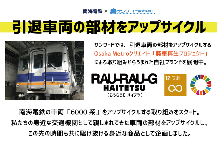 南海電鉄6000系 PCケース 大阪公立大学高専汽車倶楽部 RAU-RAU-G
