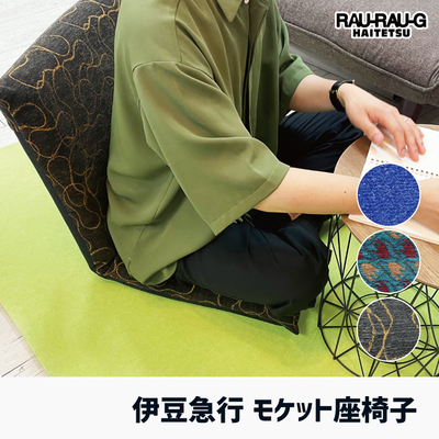 伊豆急行 モケット座椅子 RAU-RAU-G HAITETSU