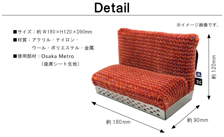 Osaka Metro ロングシート型スマホスタンド RAU-RAU-G HAITETSU