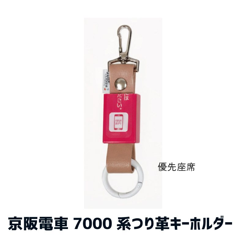 【希少】西鉄 電車 バス 網棚 荷棚 つり革セット 京阪電車 2200系・7000系 つり革キーホルダー RAU-RAU-G HAITETSU