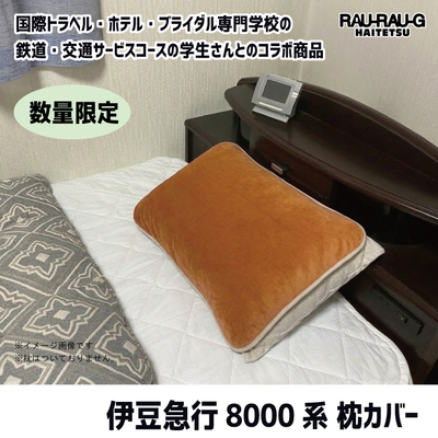【3月先行予約】伊豆急行8000系 枕カバー RAU-RAU-G HAITETSU