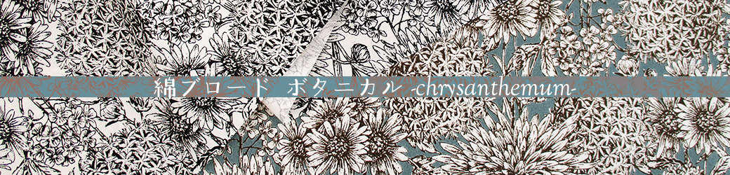綿ブロードボタニカルchrysanthemum