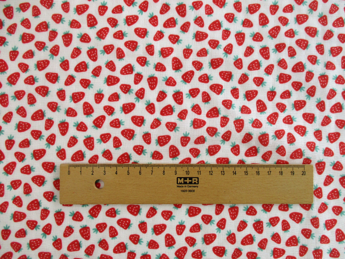 SALE】ダブルガーゼ strawberry 108cm巾 いちご|イチゴ | ひなた