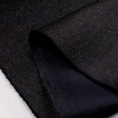 【数量限定 Special price】ウィズビーバー 二重織りウール　無地 [ネイビー×チャコール]　140cm巾