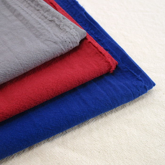 20sシーチング　バードクローワッシャー　無地　120cm巾