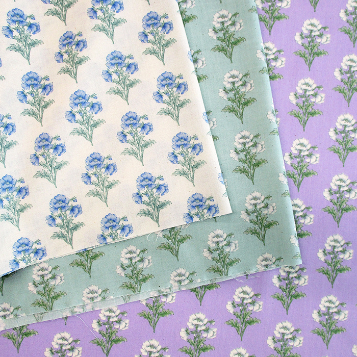 【SALE】スケア花柄プリント Wild Flower　108cm巾