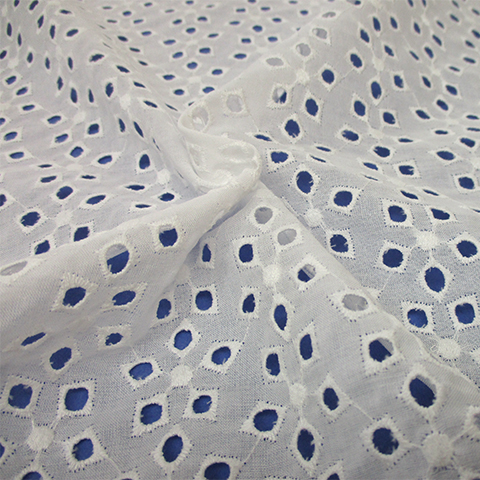 SALE】綿ローンレース 花柄（9029）オフ白 110cm巾 | ひなたファブリック