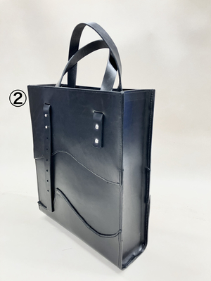 【MOTTAINAI】縦型レザートートクロ②(端材から生まれた新しい価値)