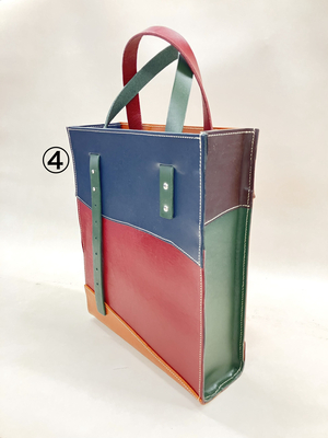 【MOTTAINAI】縦型トートコンビ④(端材から生まれた新しい価値)