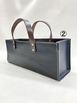 【MOTTAINAI】RE：LEATHERワイントートコンビ②(端材から生まれた新しい価値)