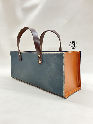 【MOTTAINAI】RE：LEATHERワイントートコンビ③(端材から生まれた新しい価値)