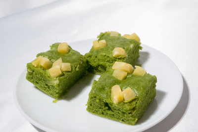 小松菜の蒸しパン