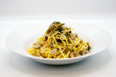 魚介の柚子胡椒パスタ