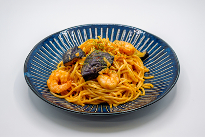海老のトマトクリームパスタ