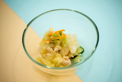 やわらか野菜とささみの腸活マリネ