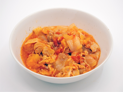 "やわらか食"豚肉のトマト煮込み