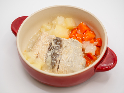 &rdquo;やわらか食&rdquo;蒸し魚のコンソメ煮