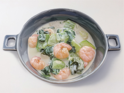青梗菜のクリーム煮