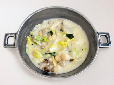 白菜と魚介のクリーム煮（2人前）